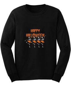 Black Dance Skull Horror Halloween Long Sleeve