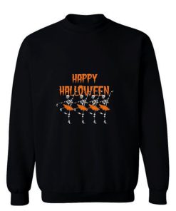 Black Dance Skull Horror Halloween Sweatshirt
