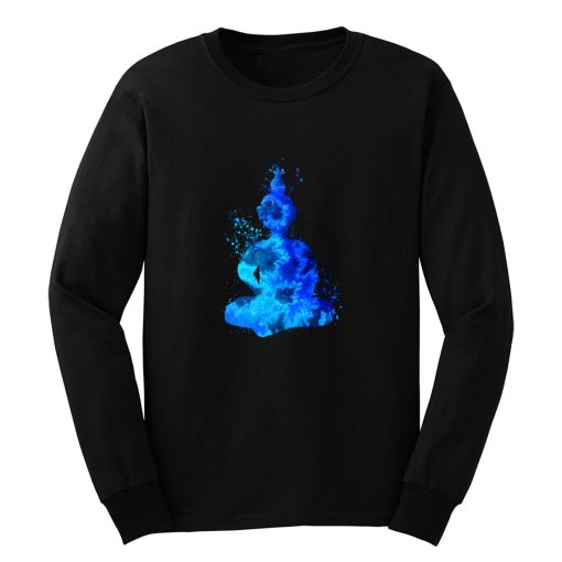 Blue Buddha Silhouette Long Sleeve