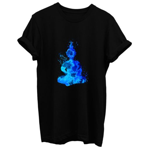 Blue Buddha Silhouette T Shirt