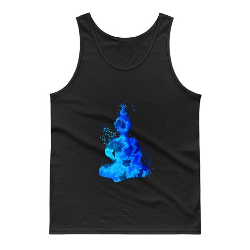 Blue Buddha Silhouette Tank Top
