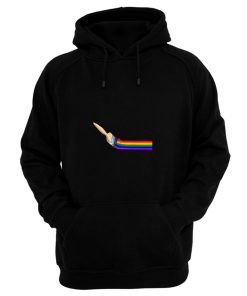 Brush Painting A Rainbow Hoodie