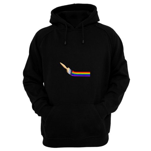 Brush Painting A Rainbow Hoodie