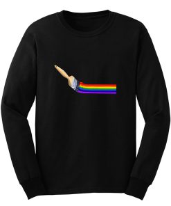 Brush Painting A Rainbow Long Sleeve