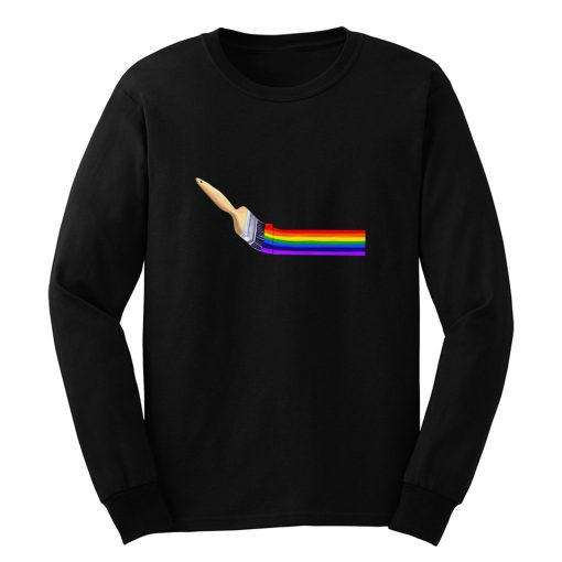 Brush Painting A Rainbow Long Sleeve