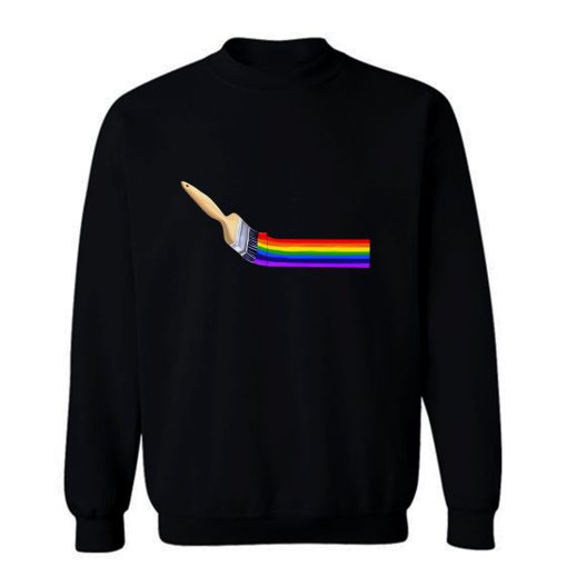 Brush Painting A Rainbow Sweatshirt