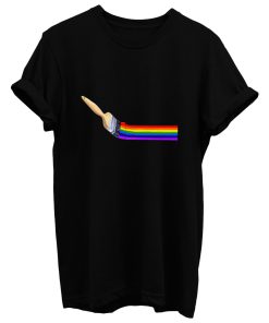 Brush Painting A Rainbow T Shirt