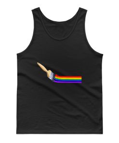 Brush Painting A Rainbow Tank Top