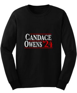 Candace Owens 2024 Vintage Distressed Campaign Election Long Sleeve