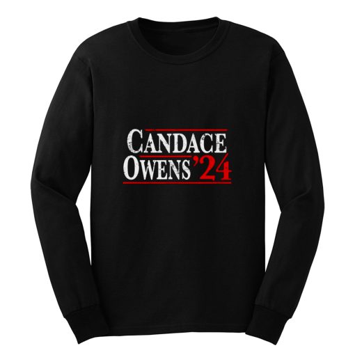 Candace Owens 2024 Vintage Distressed Campaign Election Long Sleeve