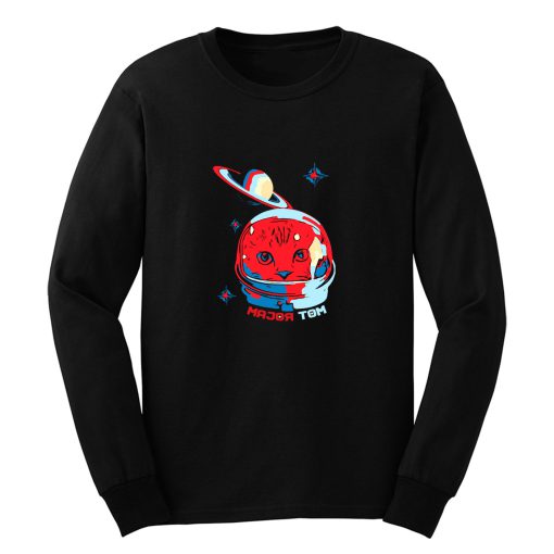 Cat Astronaut Major Tom Space Cat Long Sleeve