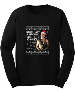 Die Hard Ho Ho Ho Machine Gun Christmas Knit Long Sleeve