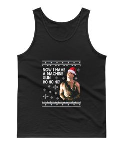 Die Hard Ho Ho Ho Machine Gun Christmas Knit Tank Top