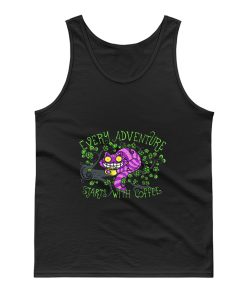 Every Adventure Starts With Coffee Tank Top
