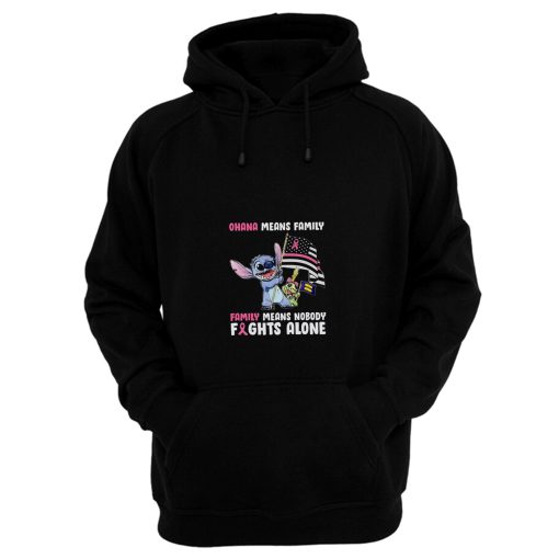Family Means Nobody Fights Alone Breast Cance Hoodie