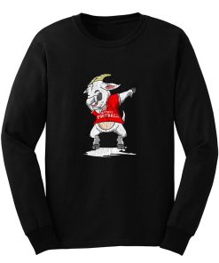 Fantasy Football Goat Dabbing Champion Funny Draft Party Dab Long Sleeve