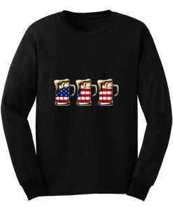 For Men Beer American Flag Women Merica Long Sleeve