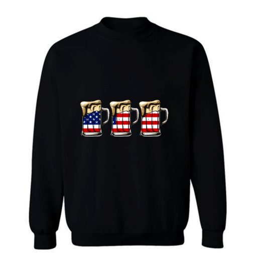 For Men Beer American Flag Women Merica Sweatshirt