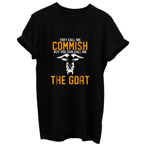 Funny Fantasy Football Commish Goat T Shirt