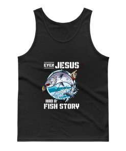 Funny Jesus Fish Story Tank Top