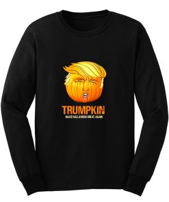 Funny Trump Halloween Trumpkin Long Sleeve