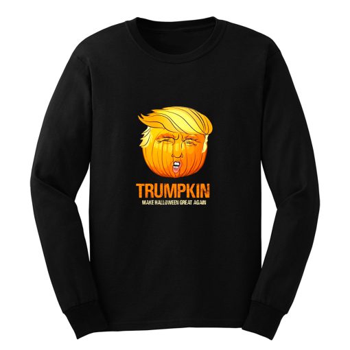 Funny Trump Halloween Trumpkin Long Sleeve