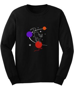 Galaxy Cat Space Cat Solar System Long Sleeve