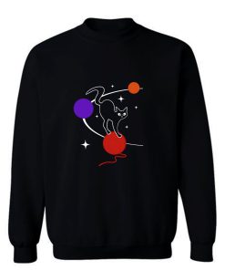 Galaxy Cat Space Cat Solar System Sweatshirt