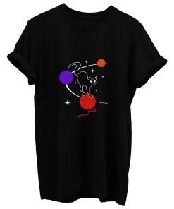 Galaxy Cat Space Cat Solar System T Shirt