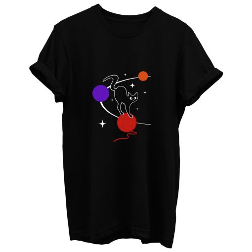 Galaxy Cat Space Cat Solar System T Shirt