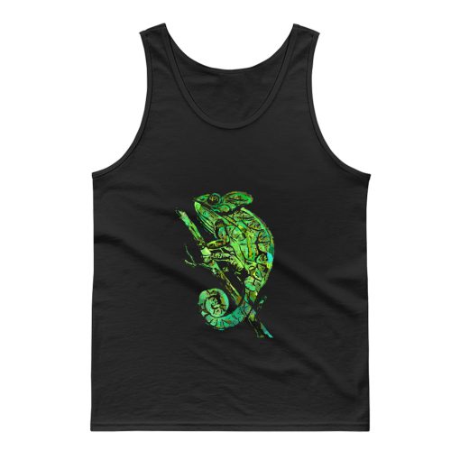 Green Chameleon Tank Top