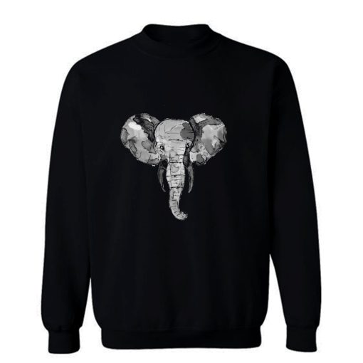 Grey African Elephant Sweatshirt