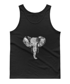 Grey African Elephant Tank Top