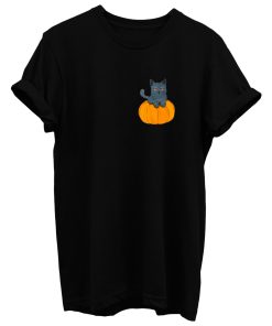 Halloween Black Cat Kitty Cat T Shirt