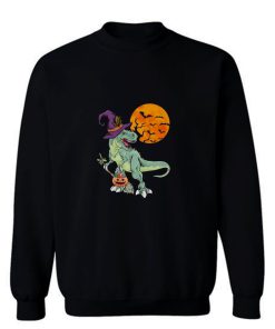 Halloween Witchy Dinosaur T Rex Horror Halloween T Rex Sweatshirt