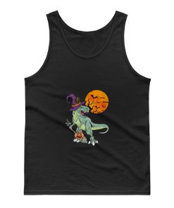 Halloween Witchy Dinosaur T Rex Horror Halloween T Rex Tank Top