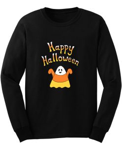 Happy Halloween Candy Corn Ghost Long Sleeve