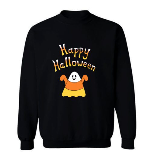 Happy Halloween Candy Corn Ghost Sweatshirt