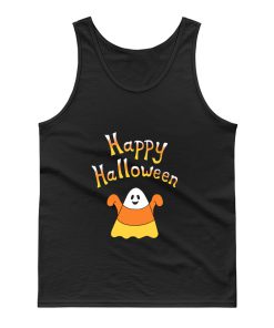 Happy Halloween Candy Corn Ghost Tank Top