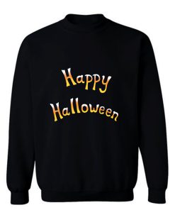 Happy Halloween Candy Corn Pattern Sweatshirt