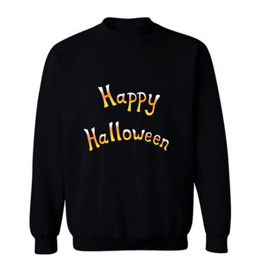 Happy Halloween Candy Corn Pattern Sweatshirt