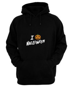 I Love Halloween Jack O Lantern Hoodie