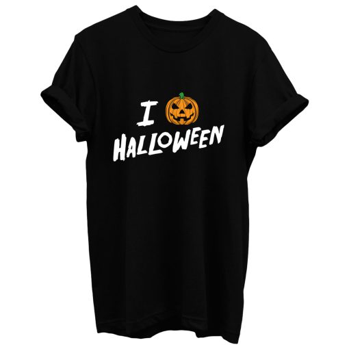 I Love Halloween Jack O Lantern T Shirt