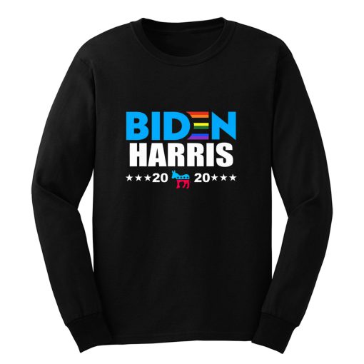 Joe Biden 2020 Biden Harris Rainbow Gay Pride Lgbt Long Sleeve