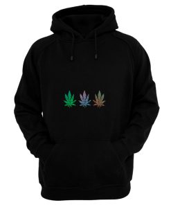 Mandala Cannabis Leaf Pattern Hoodie