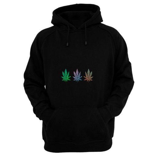 Mandala Cannabis Leaf Pattern Hoodie