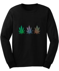 Mandala Cannabis Leaf Pattern Long Sleeve