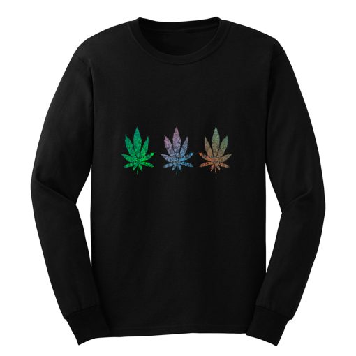 Mandala Cannabis Leaf Pattern Long Sleeve