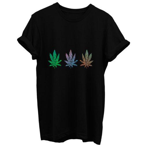 Mandala Cannabis Leaf Pattern T Shirt