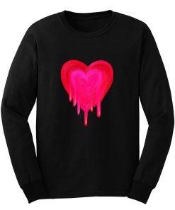 Melting Magenta Painted Heart Long Sleeve